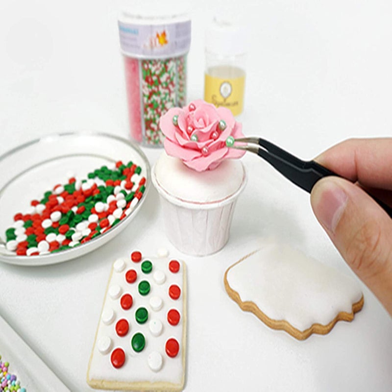 ZaneGear Fondant Tool Sharp Head Tweezers for Sugar Pearls  Candy Beads - Set of 2 - Image 5